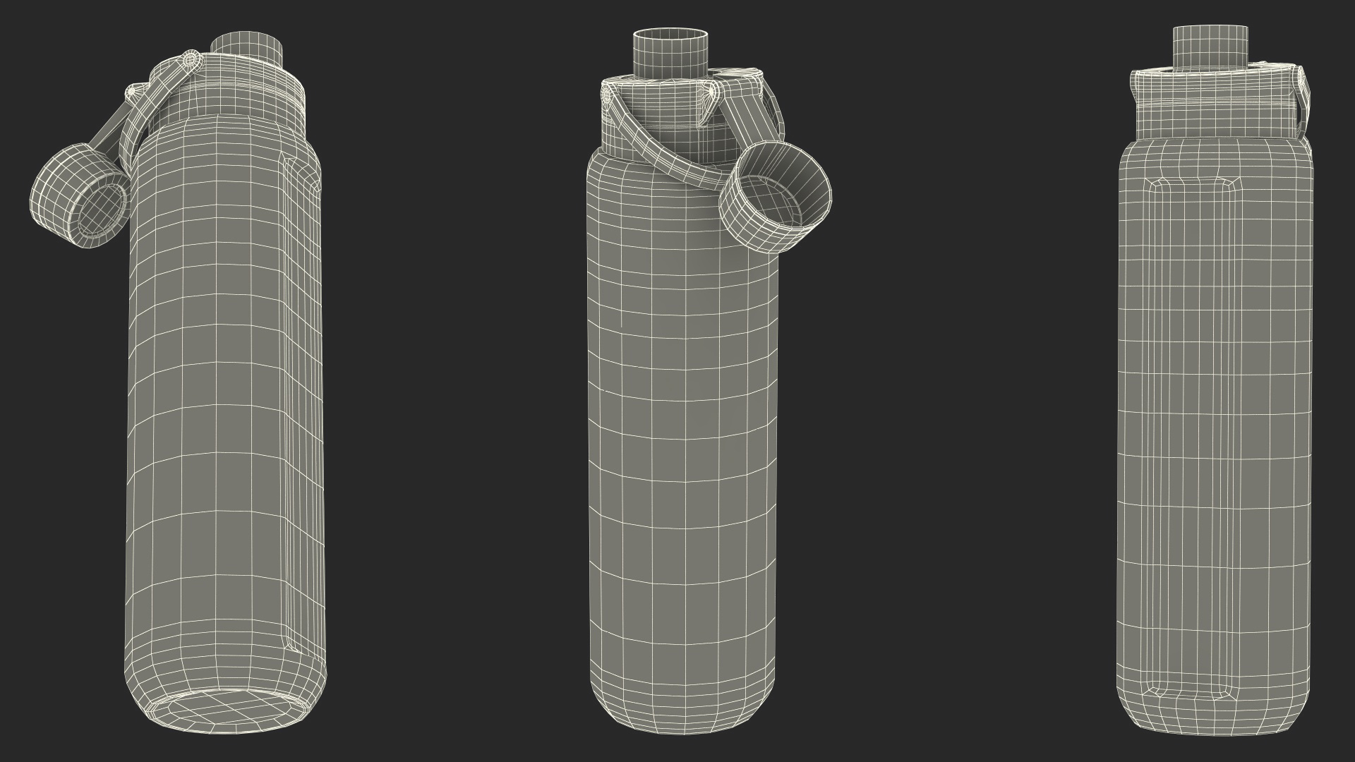 Sports Bottle Nike Black Open 3D model