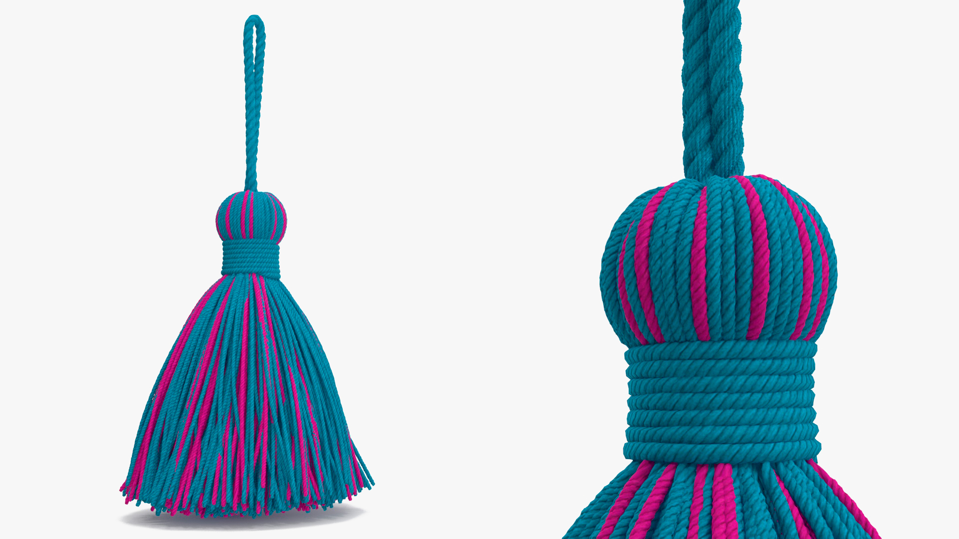 Wool Tassel Multicolor 3D