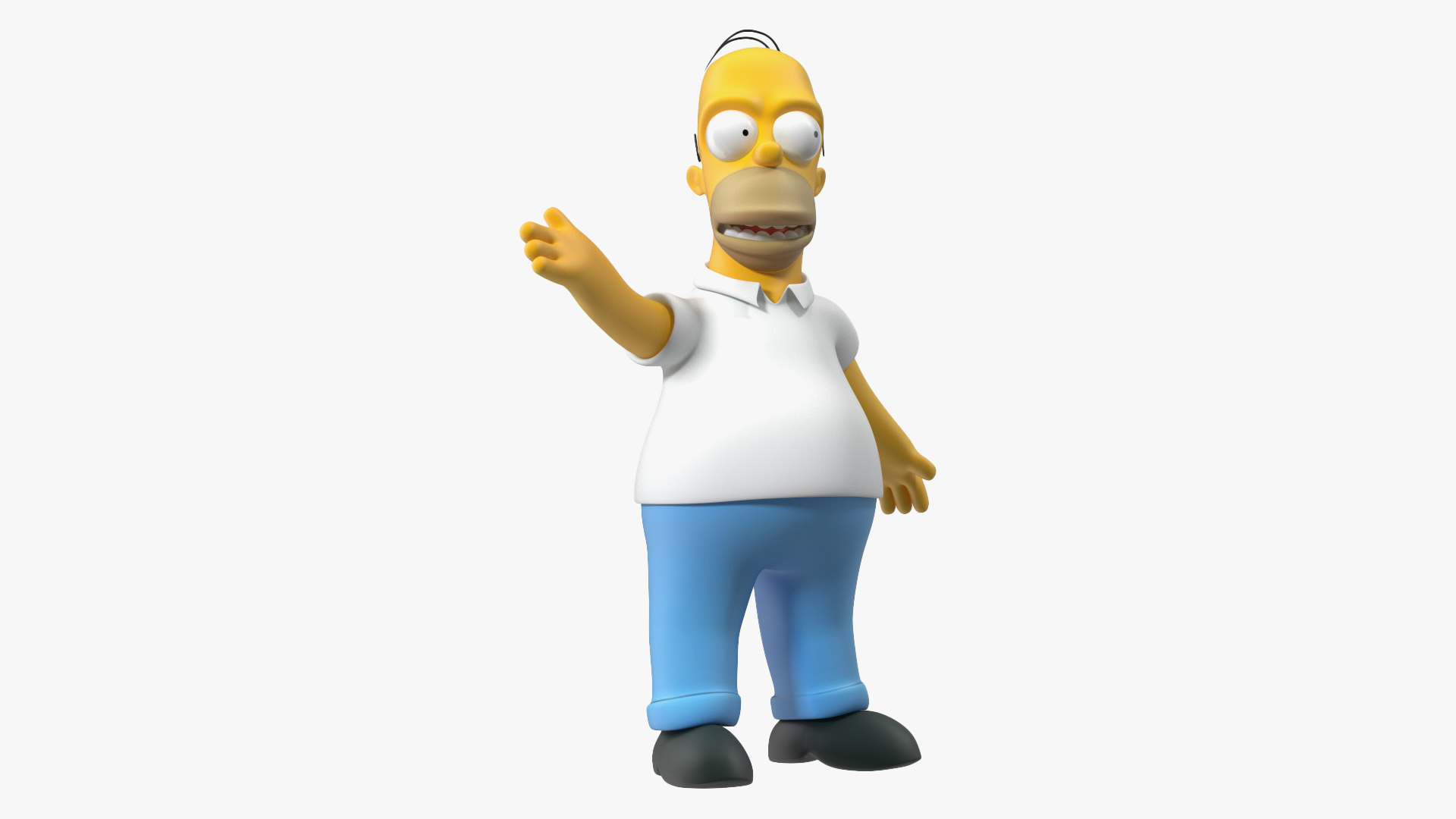 Homer Simpson Rigged for Maya 3D model