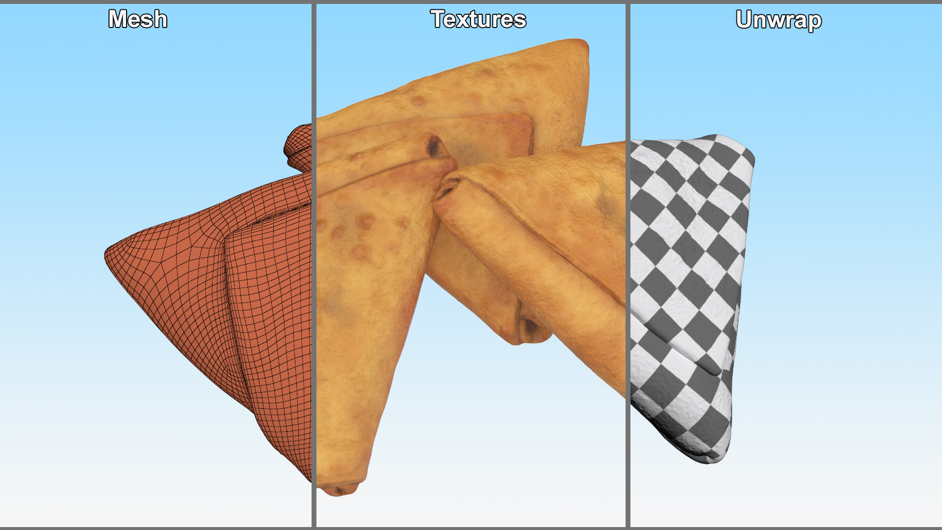 3D model Samosa