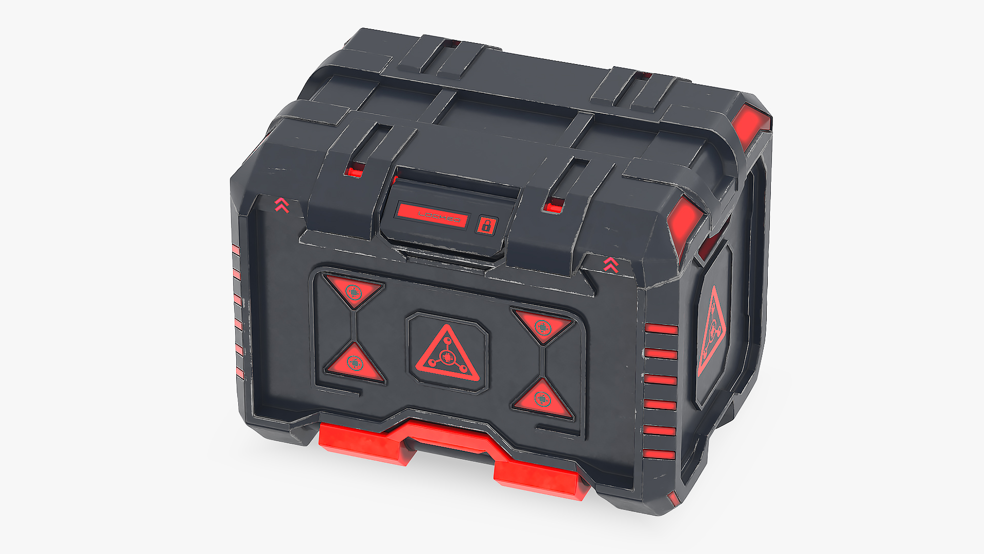 Sci-Fi Storage Crate Locked 3D