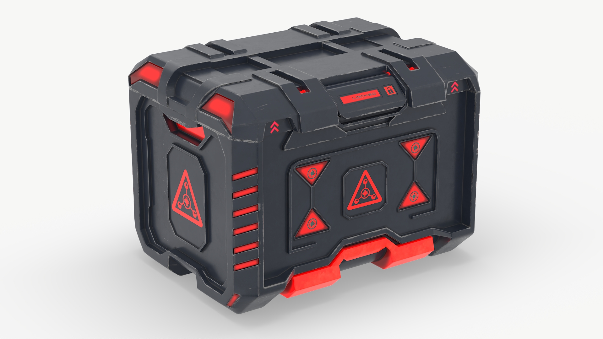 Sci-Fi Storage Crate Locked 3D