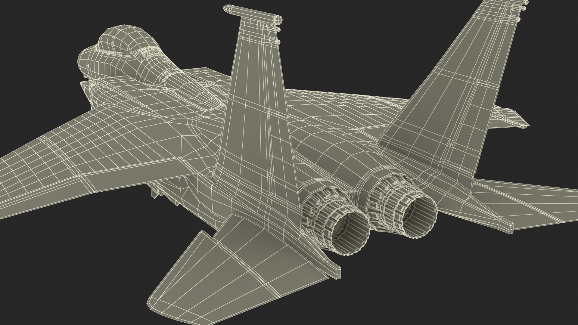 3D F-15 Silent Eagle in Flight Battle Position model