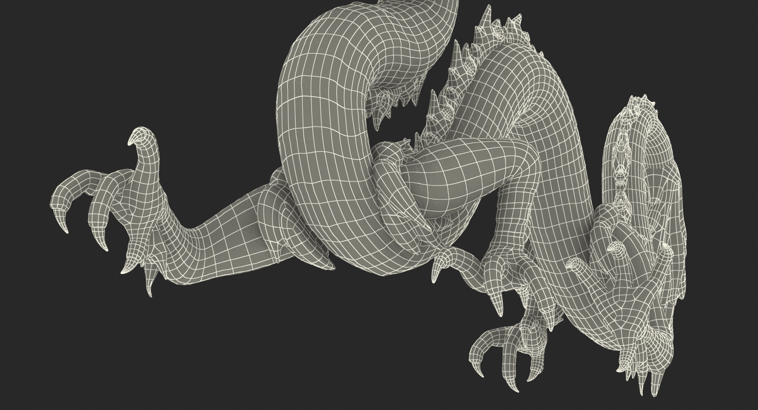 3D Golden Chinese Dragon