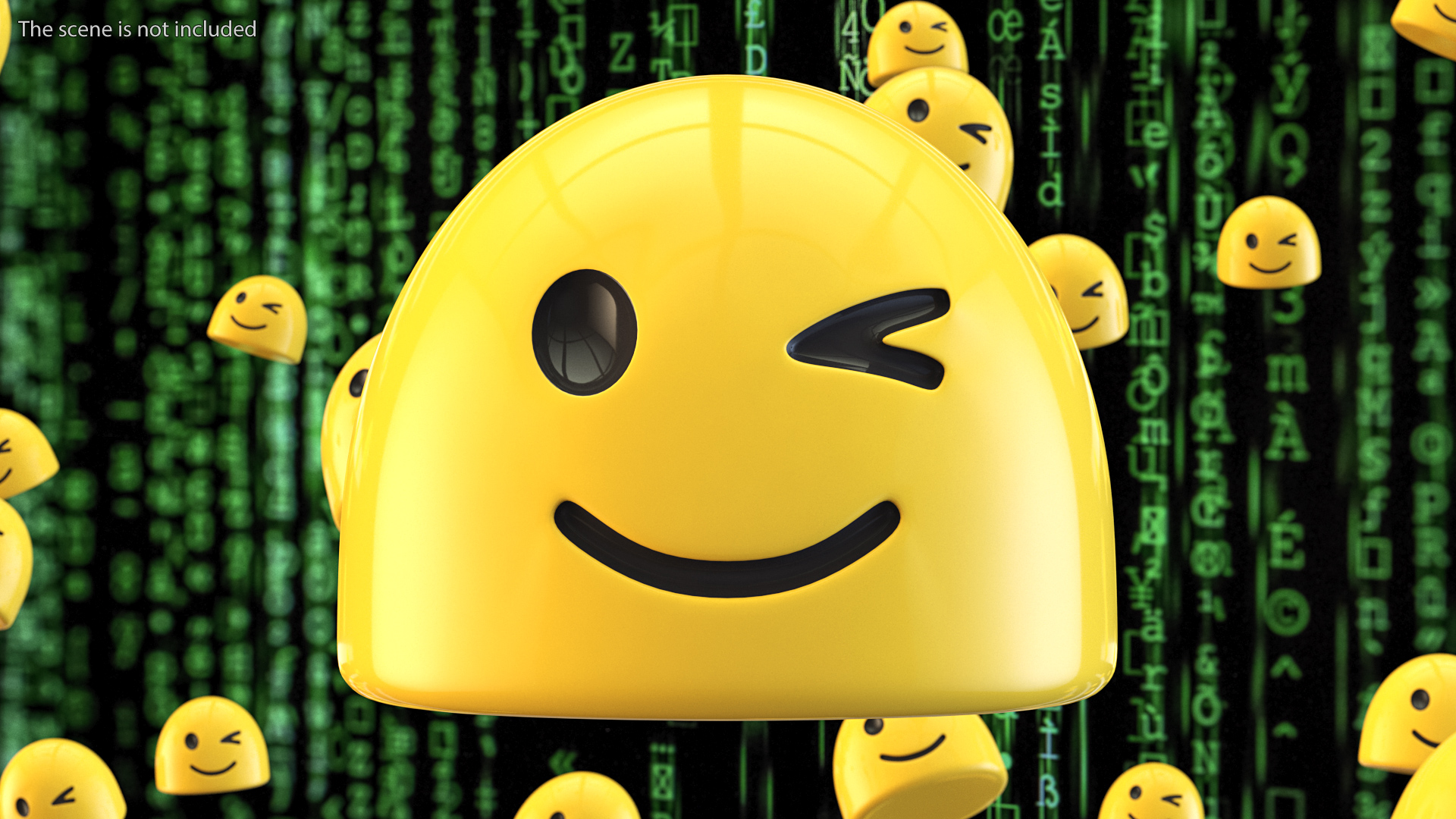 3D Winking Face Android Emoji