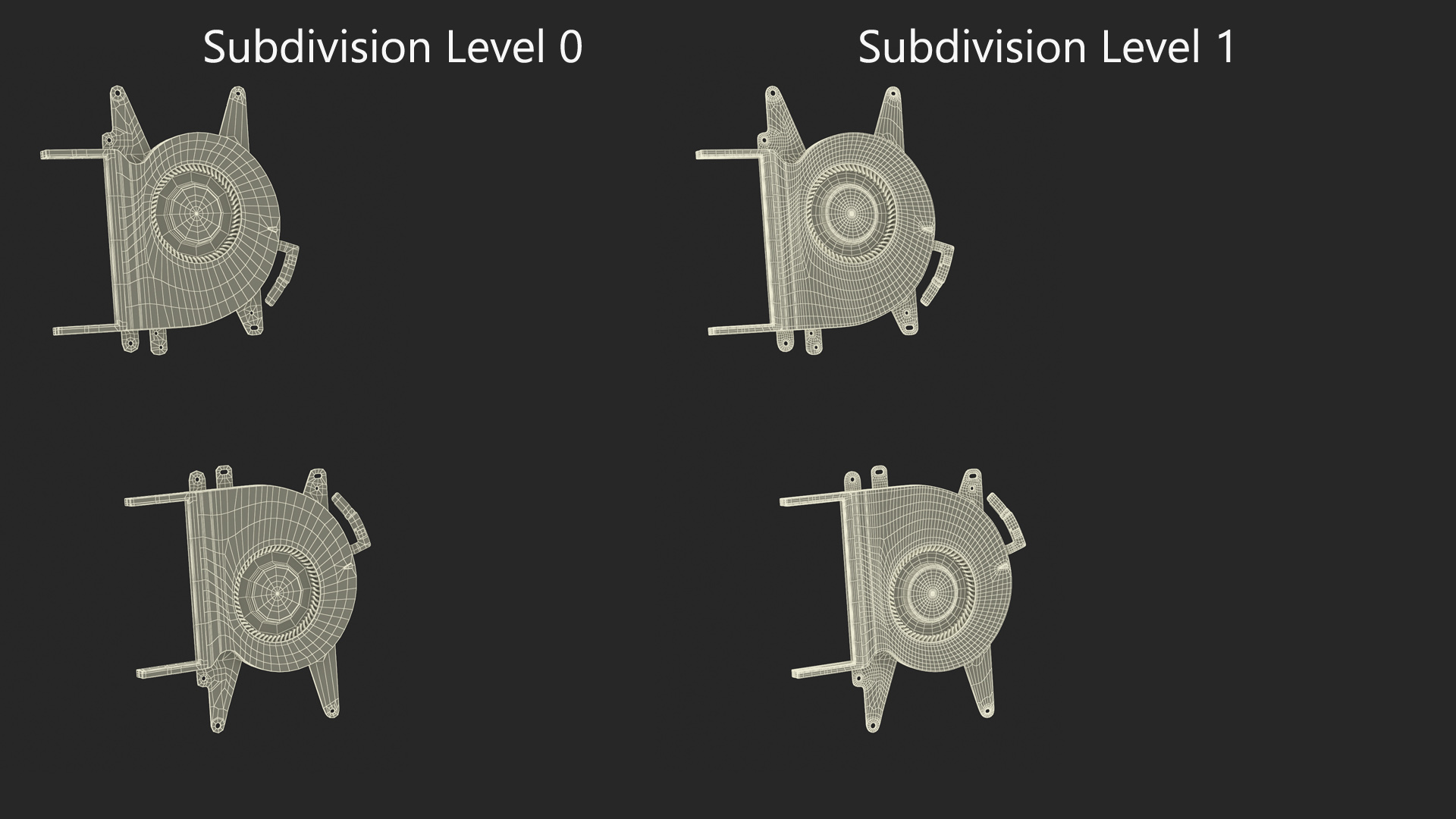 3D model Right and Left Fans of MacBook Pro 14 M2