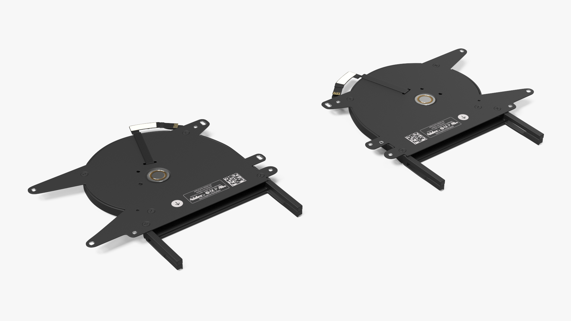 3D model Right and Left Fans of MacBook Pro 14 M2