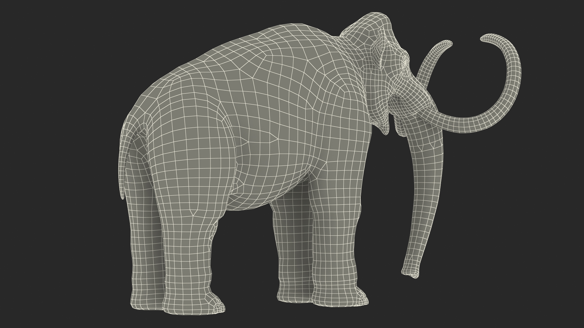 3D Mammoth Adult model