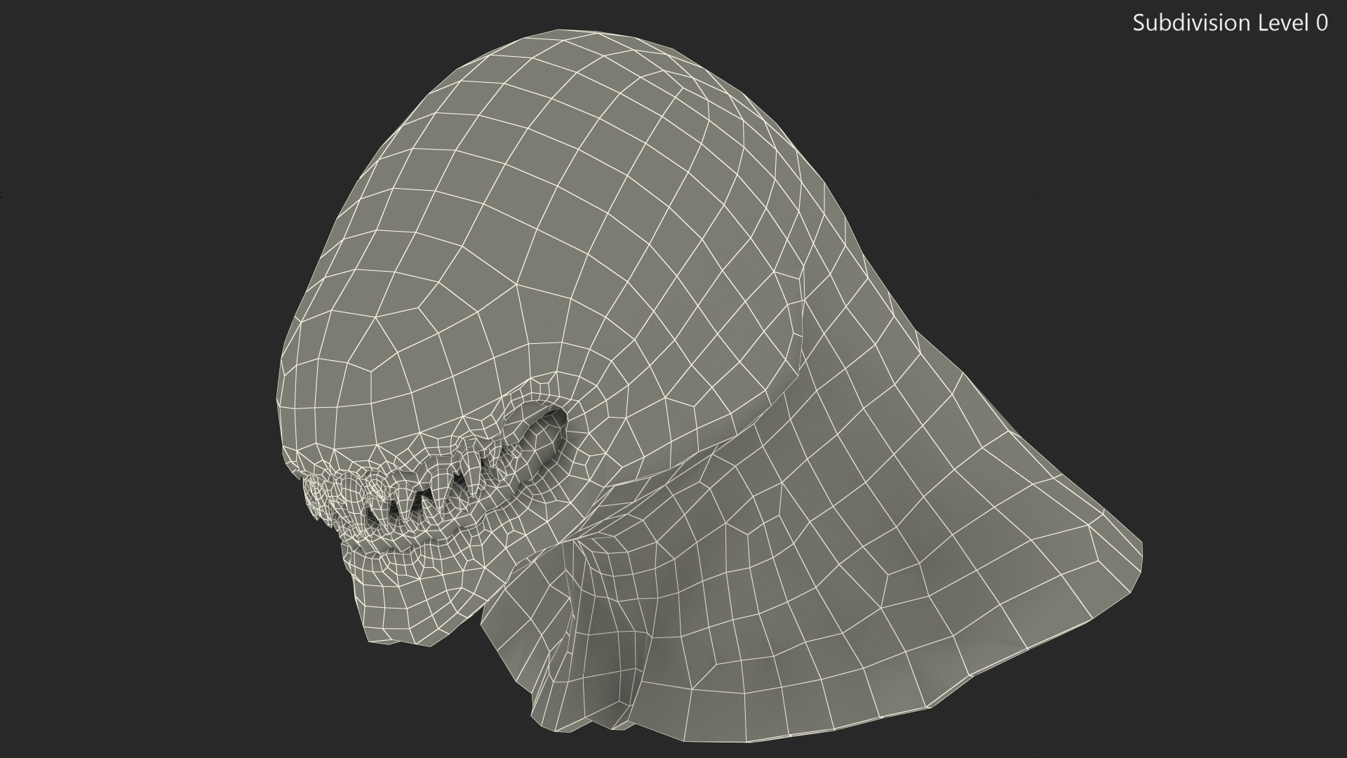 3D Monster Creature Head