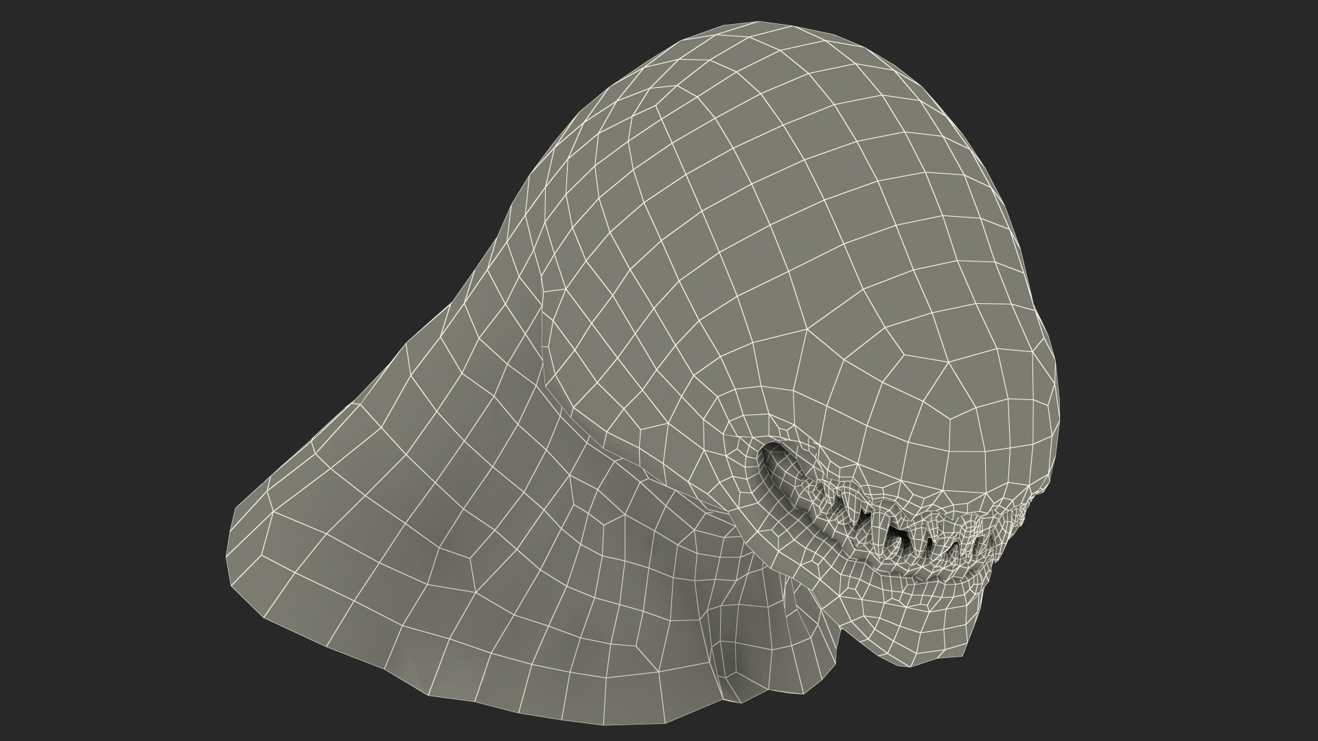 3D Monster Creature Head