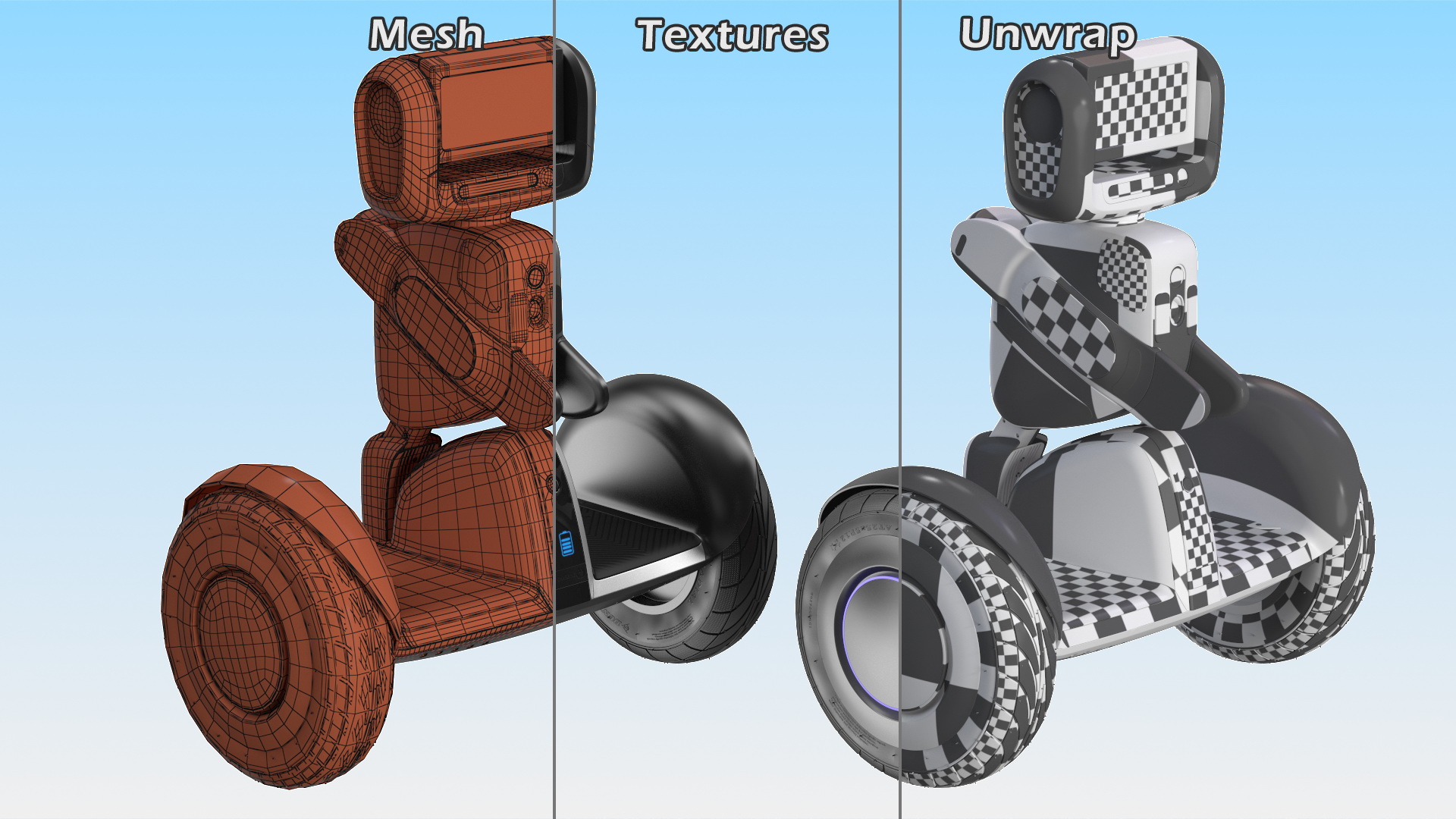 3D Segway Loomo Personal Robot and Transporter model