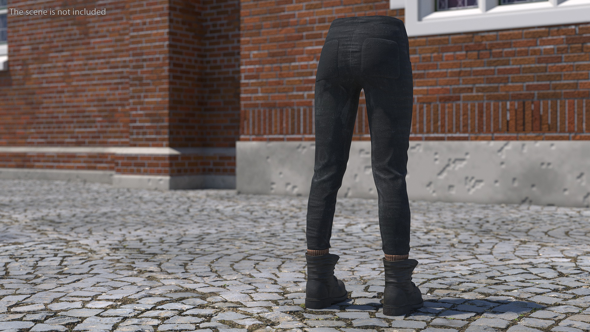 Lower Body in Pants and Boots 3D model