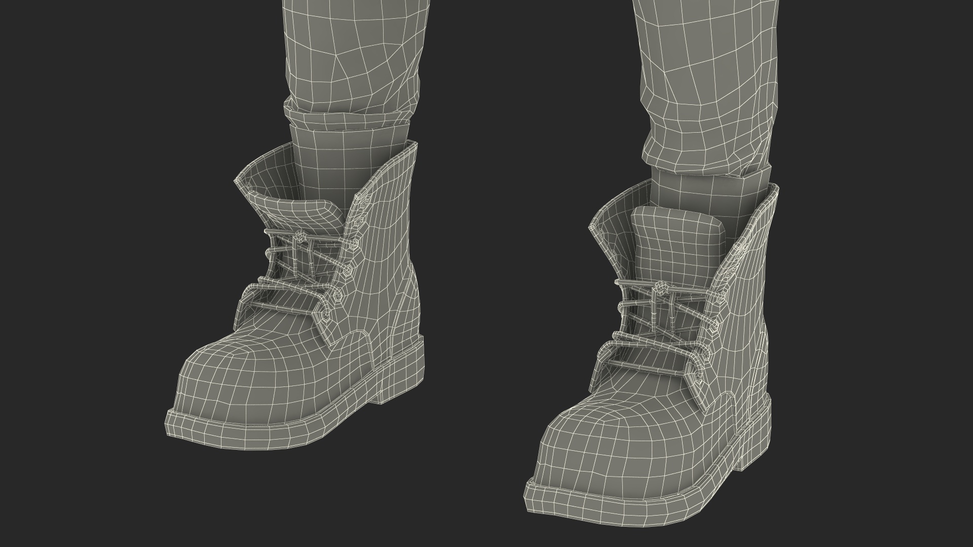 Lower Body in Pants and Boots 3D model