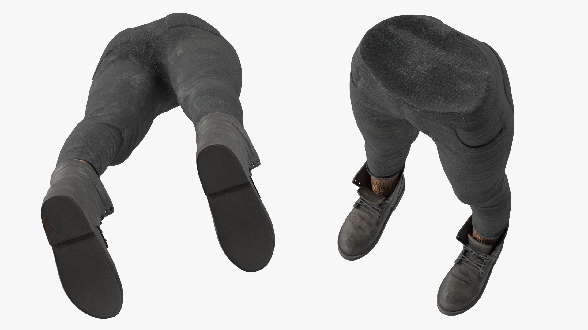 Lower Body in Pants and Boots 3D model