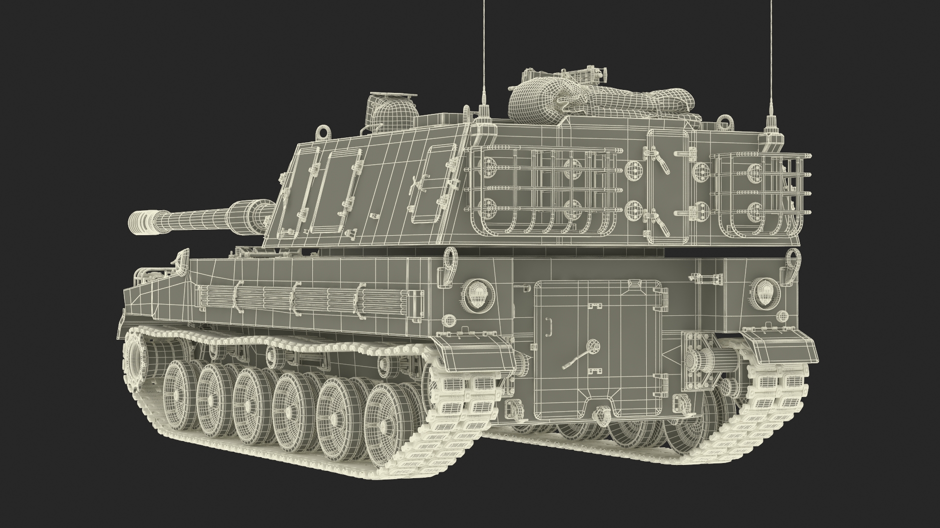 3D South Korean Self Propelled Howitzer