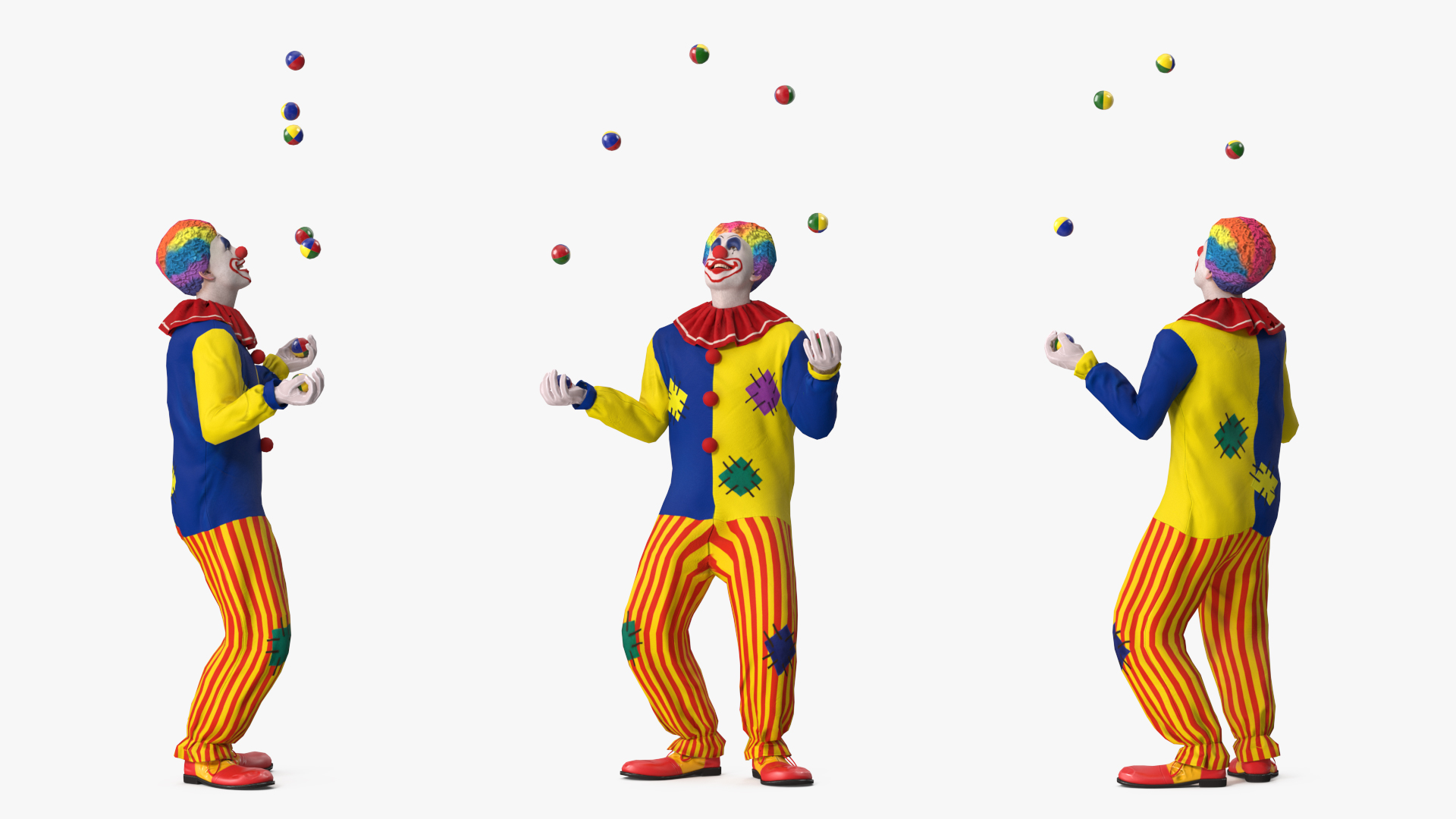 3D Clown with Balls