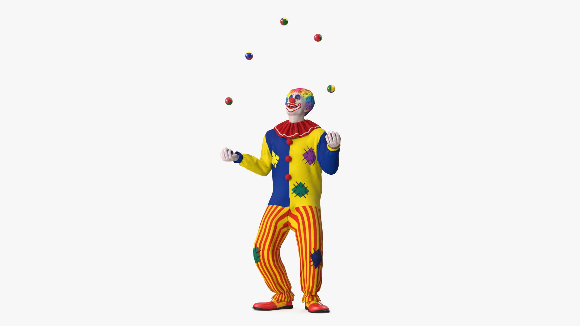 3D Clown with Balls