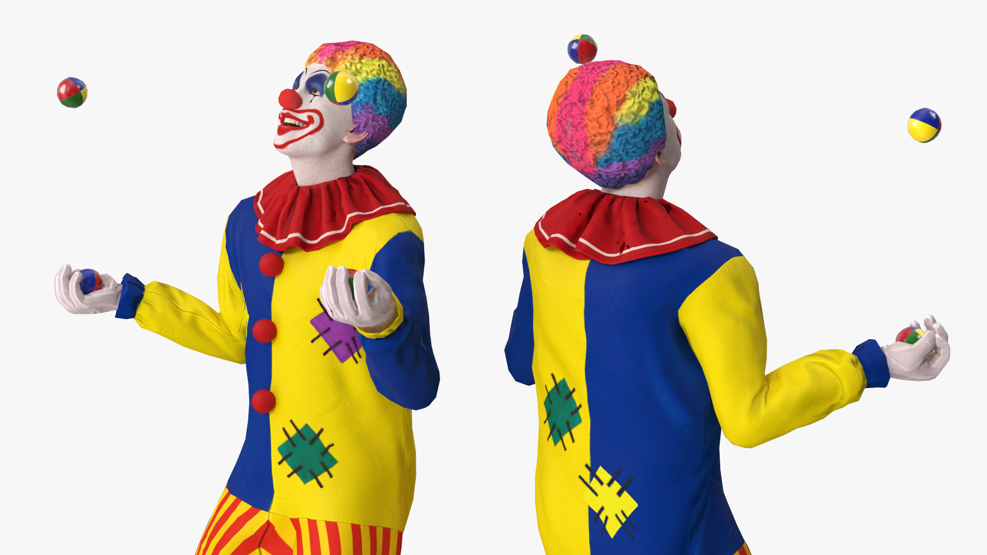 3D Clown with Balls