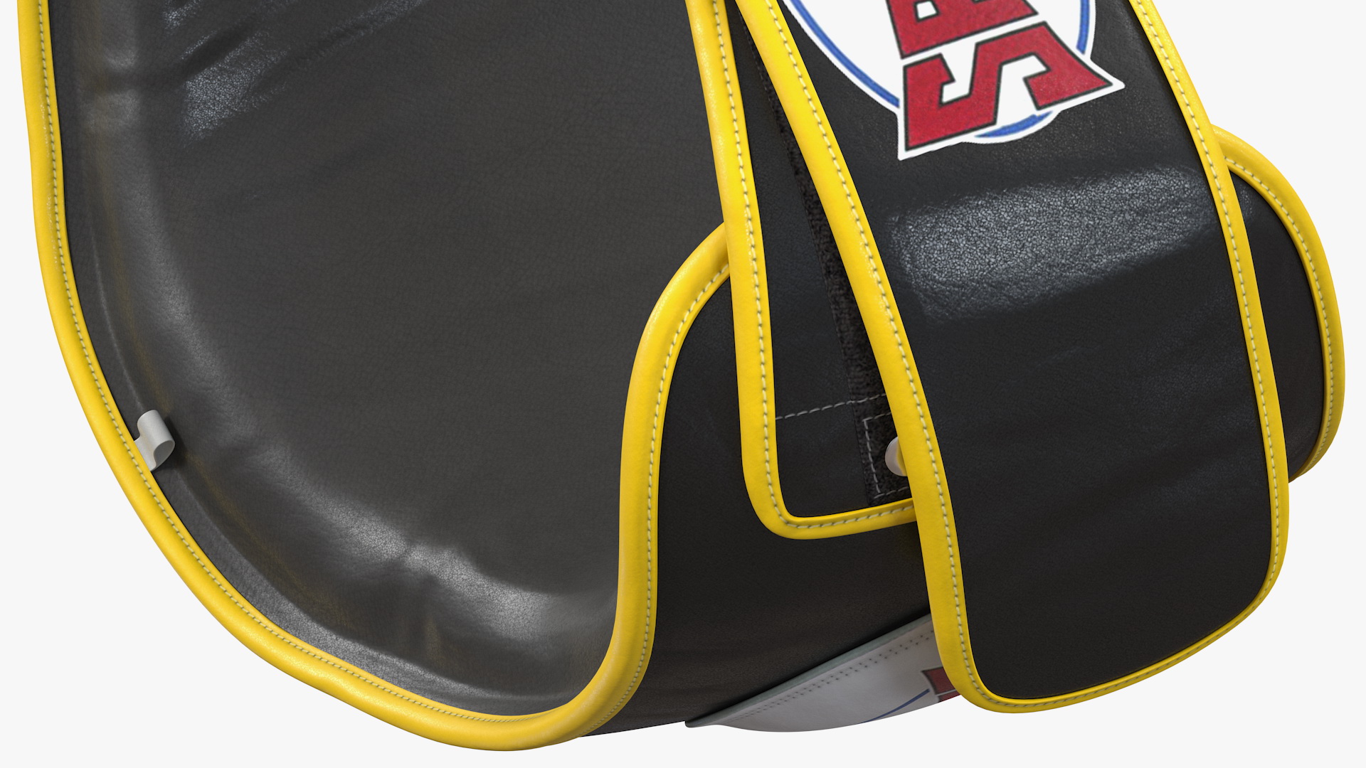 Sandee Velcro Belly Pad Maneken Black Yellow 3D model