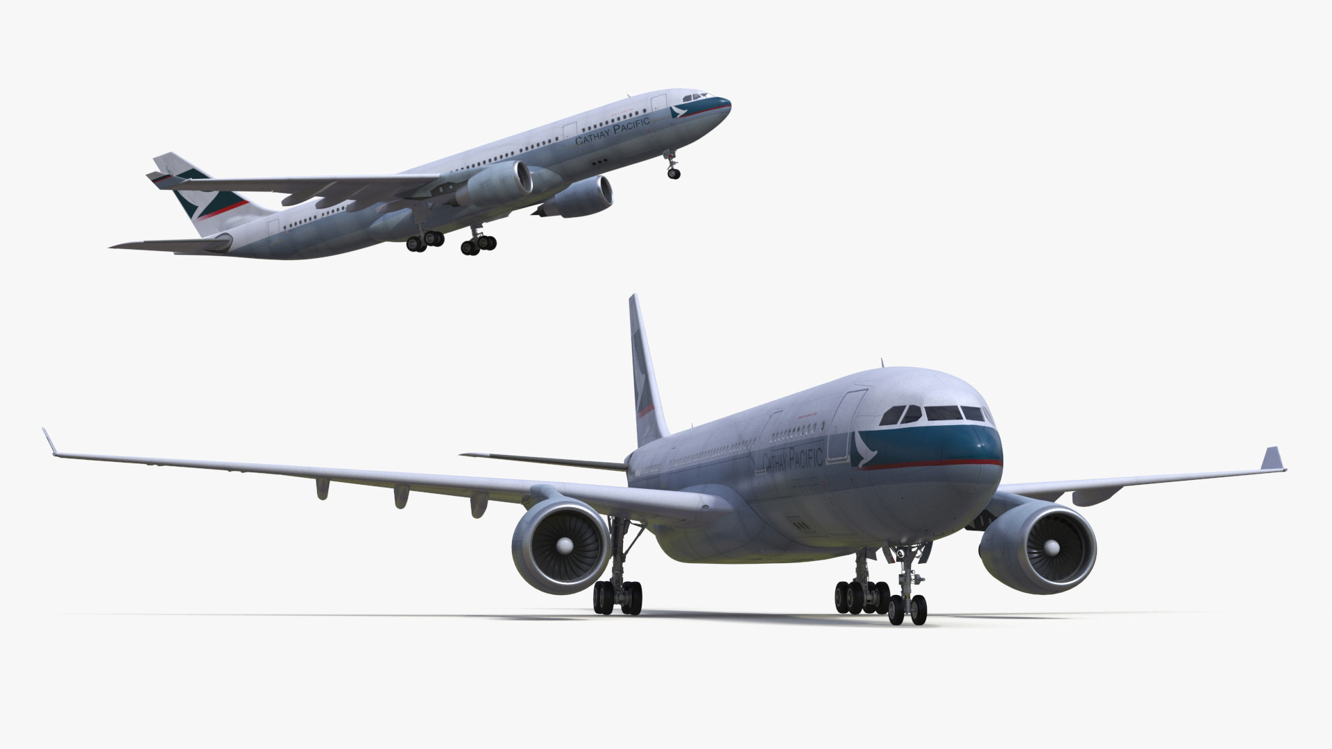 3D model Cathay Pacific Airbus A330-200