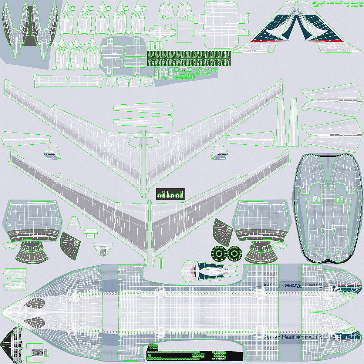 3D model Cathay Pacific Airbus A330-200