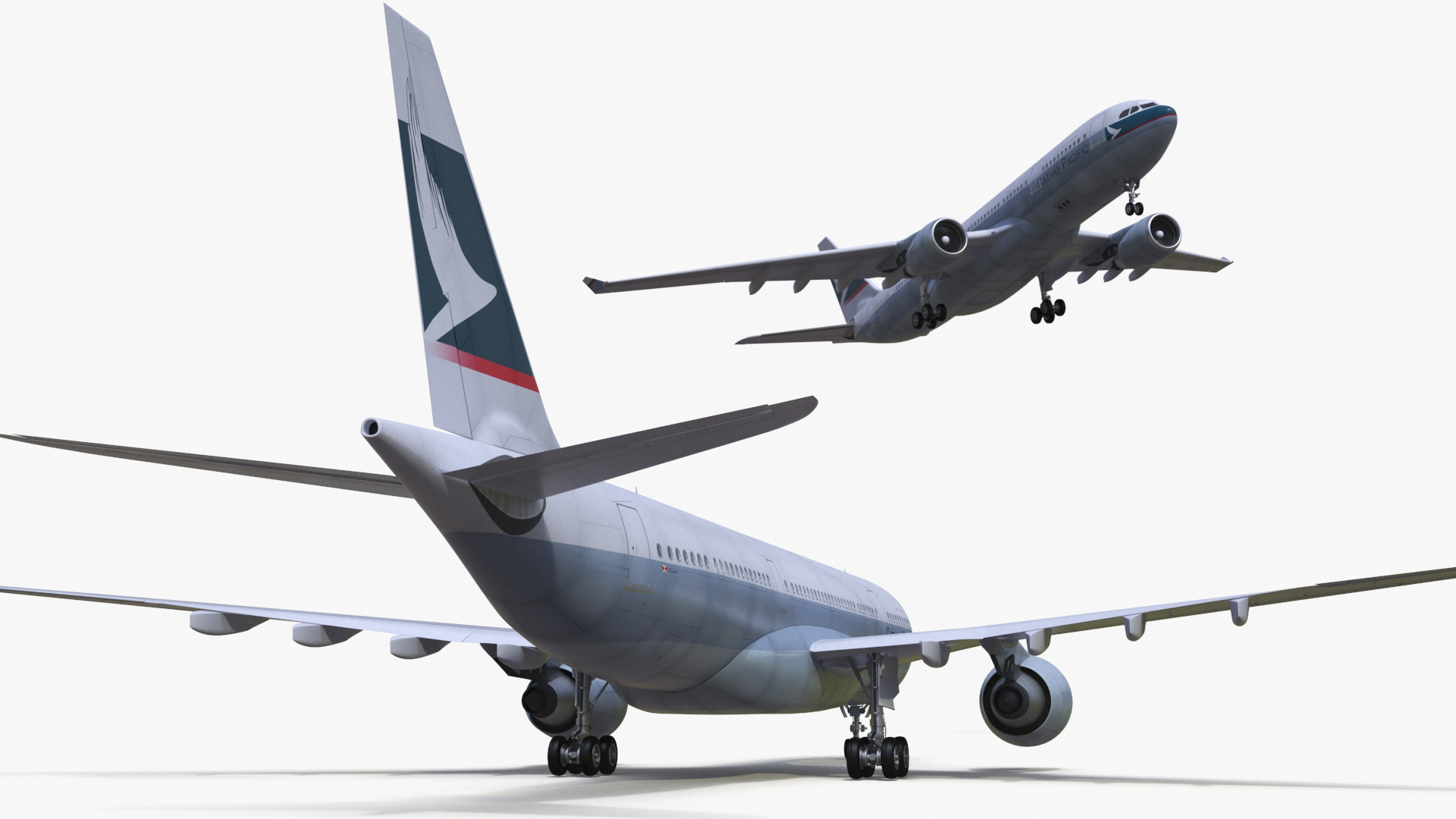 3D model Cathay Pacific Airbus A330-200