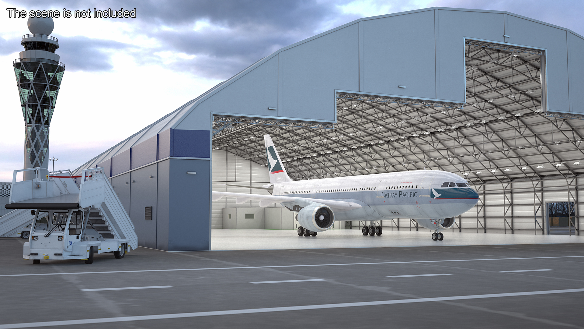 3D model Cathay Pacific Airbus A330-200