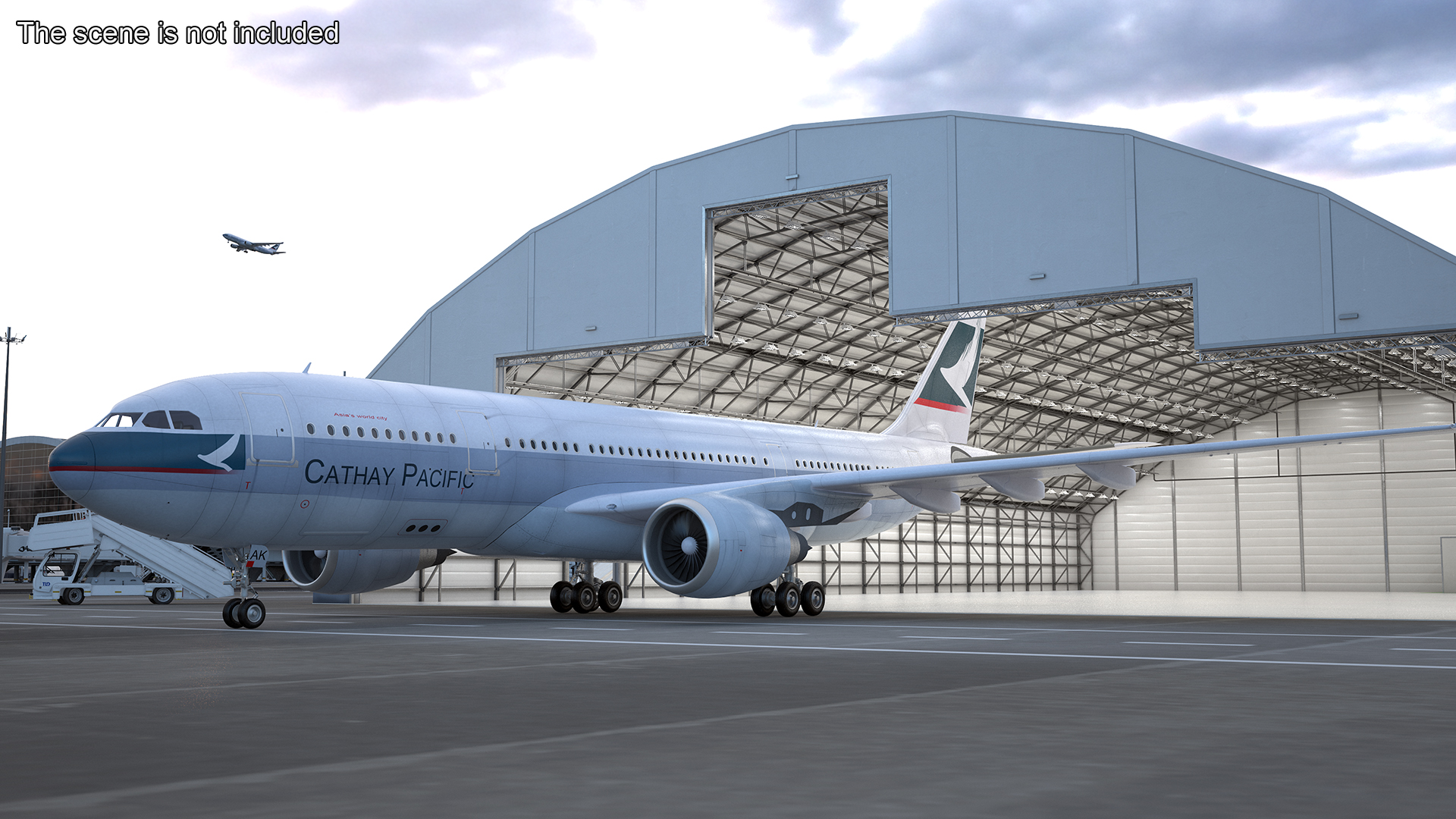 3D model Cathay Pacific Airbus A330-200