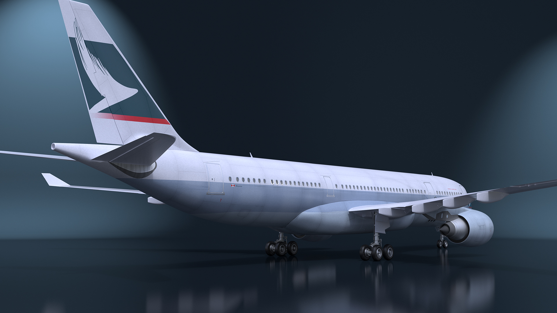 3D model Cathay Pacific Airbus A330-200