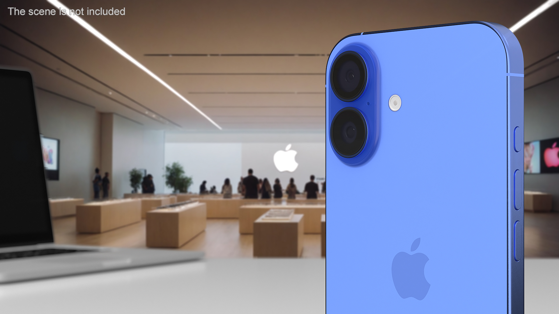 3D IPhone 16 Ultramarine