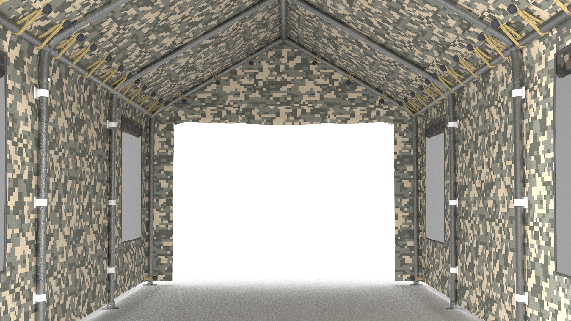 Carport Tent Camouflage Color 3D model