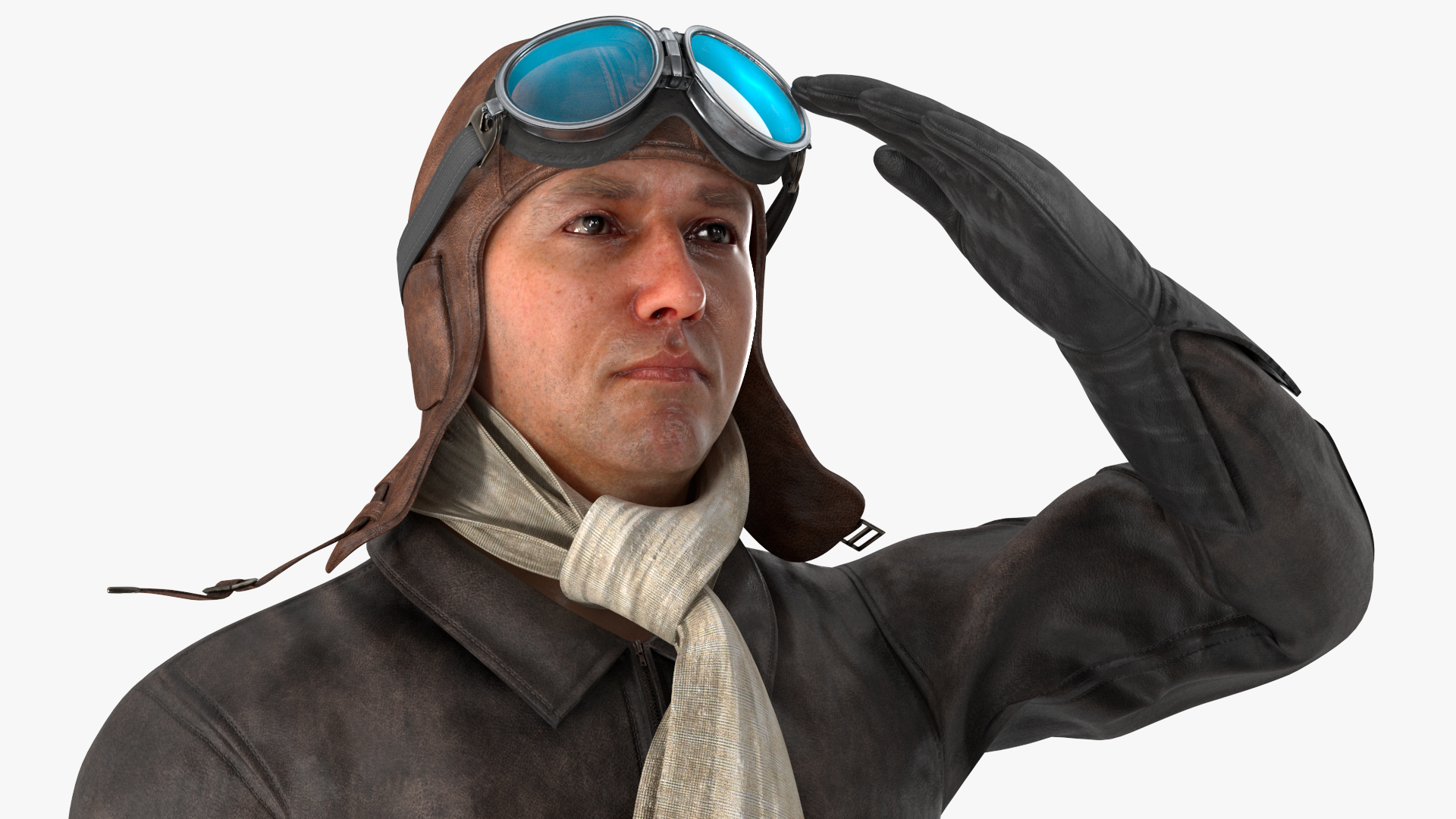 3D model The Vintage Pilot Salutes