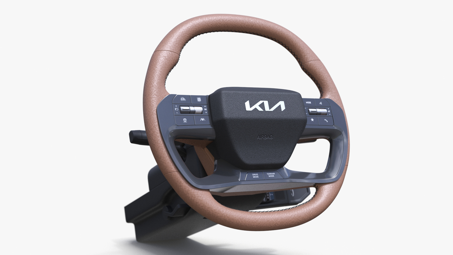 KIA Steering Wheel with Controls 3D