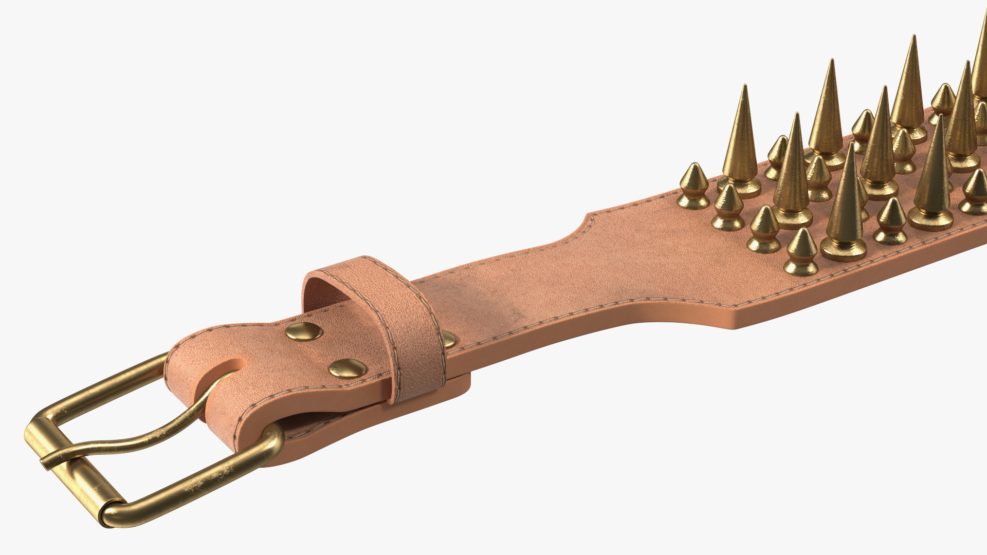 Studded Dog Collar Lying 3D model