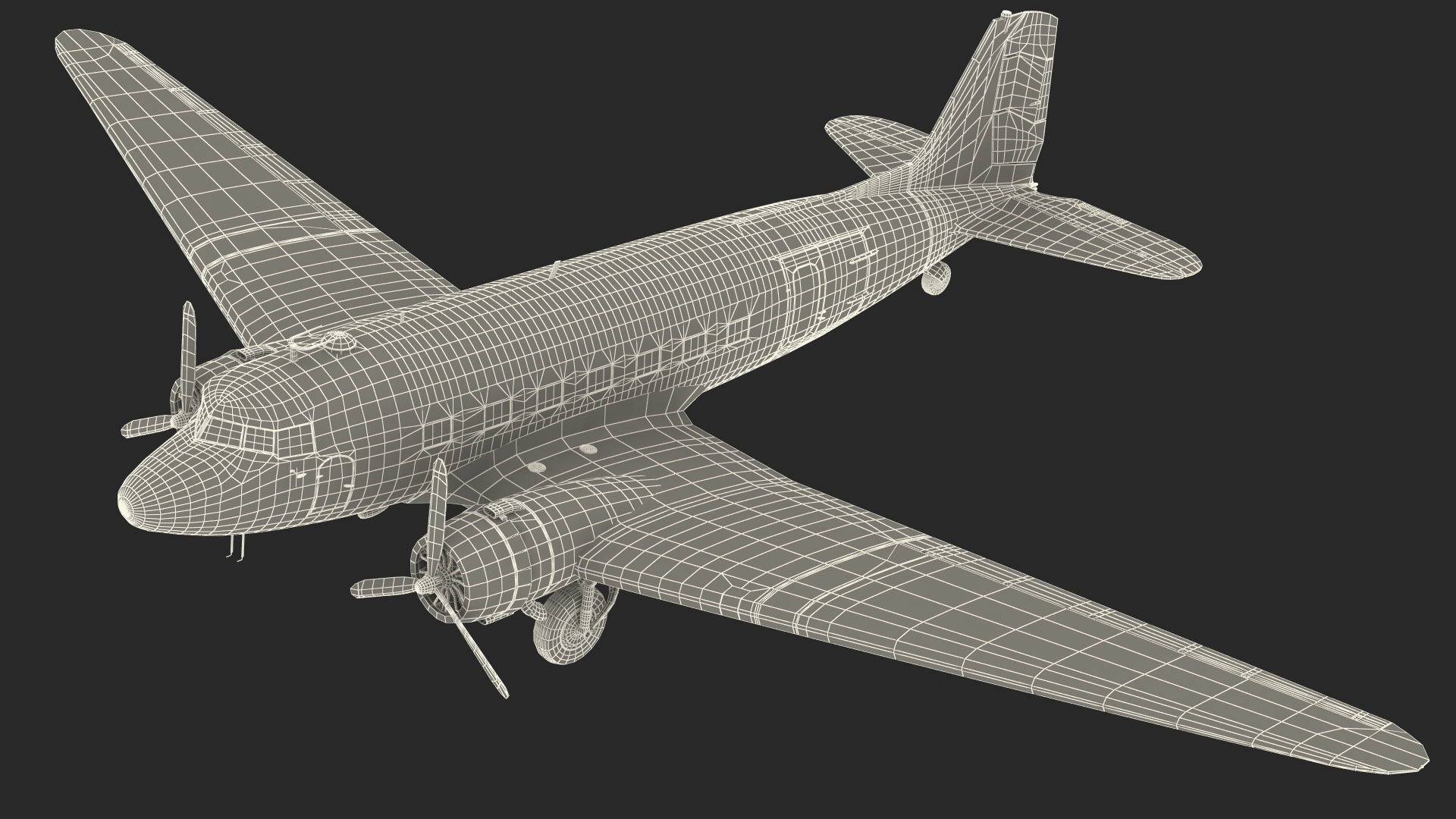 Vintage Airliner Generic 3D model