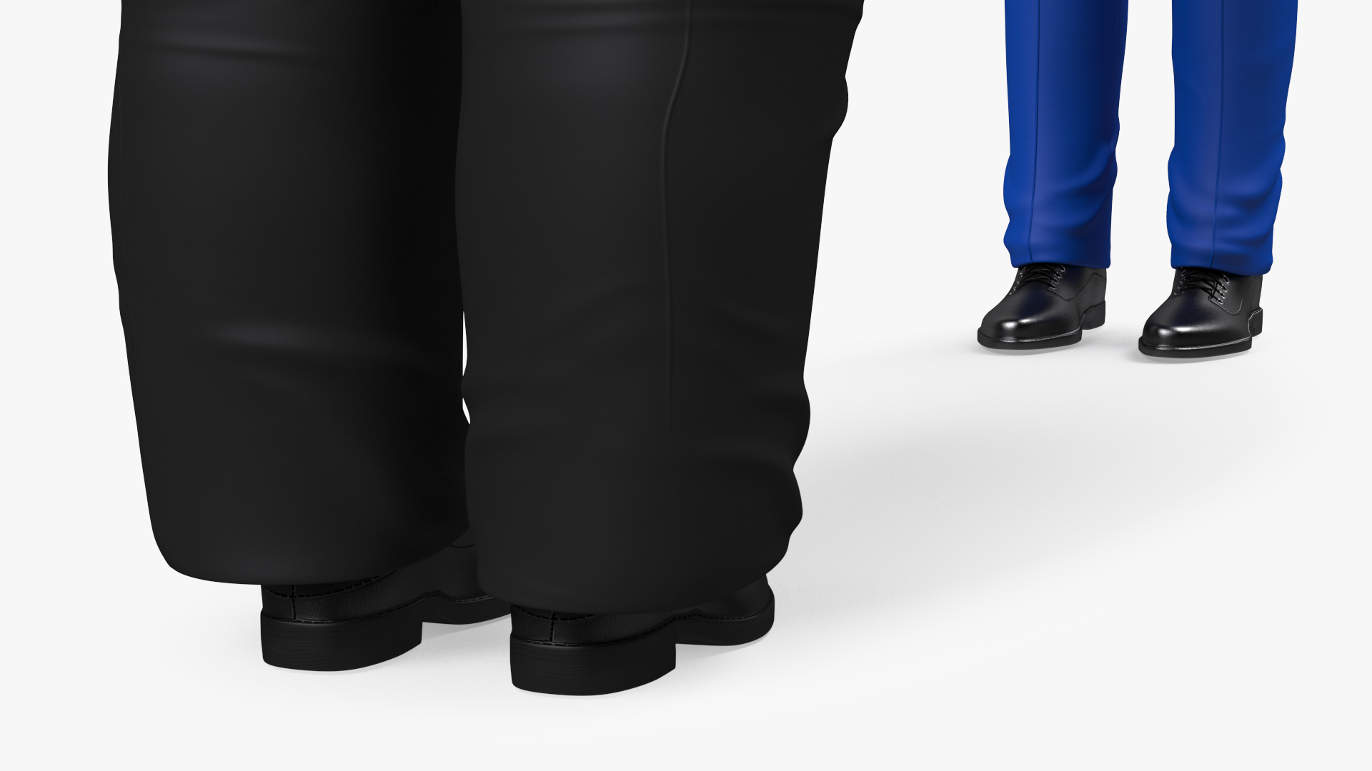 Cartoon Kim Jong Un Joe Biden 3D model