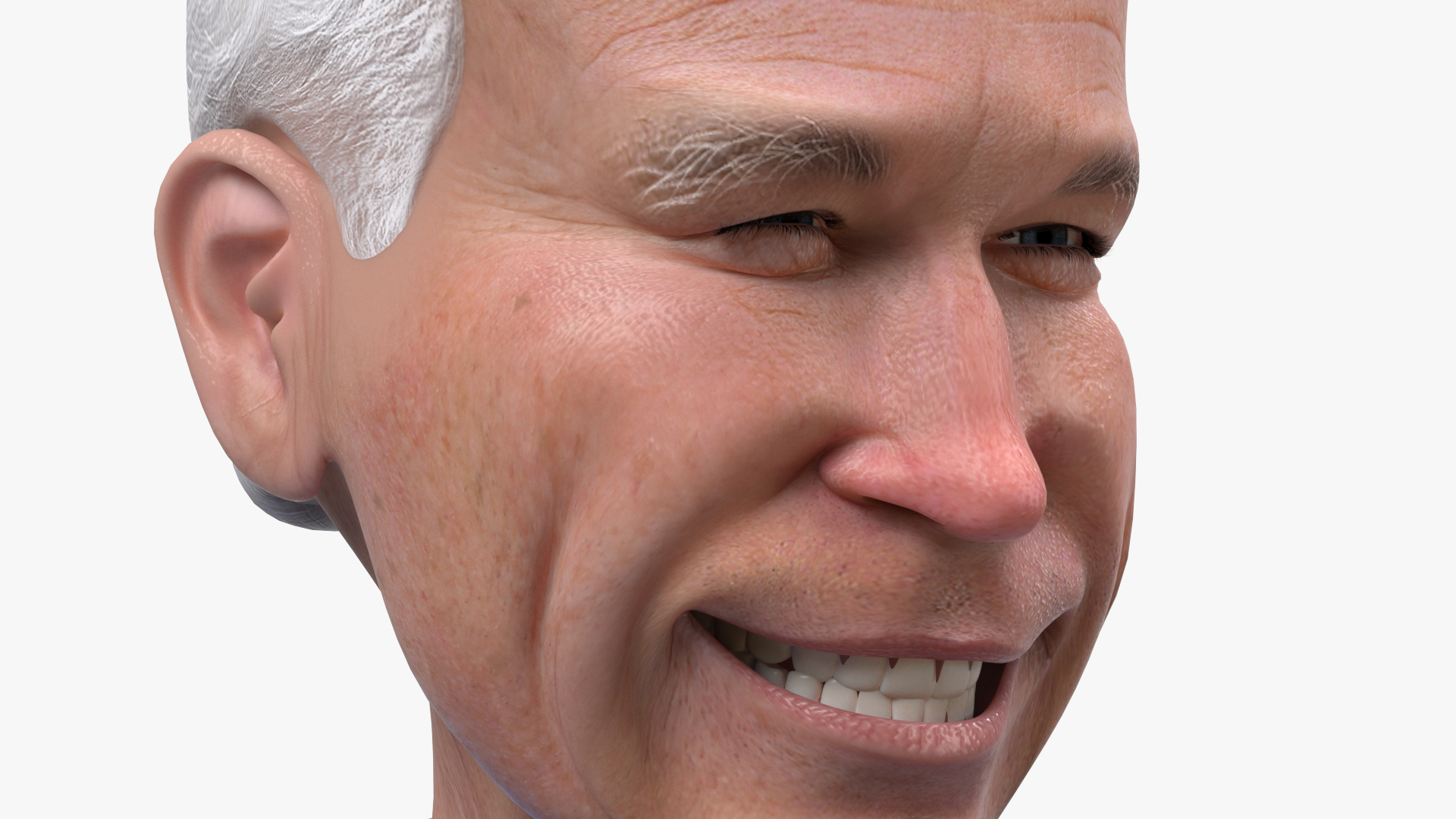 Cartoon Kim Jong Un Joe Biden 3D model