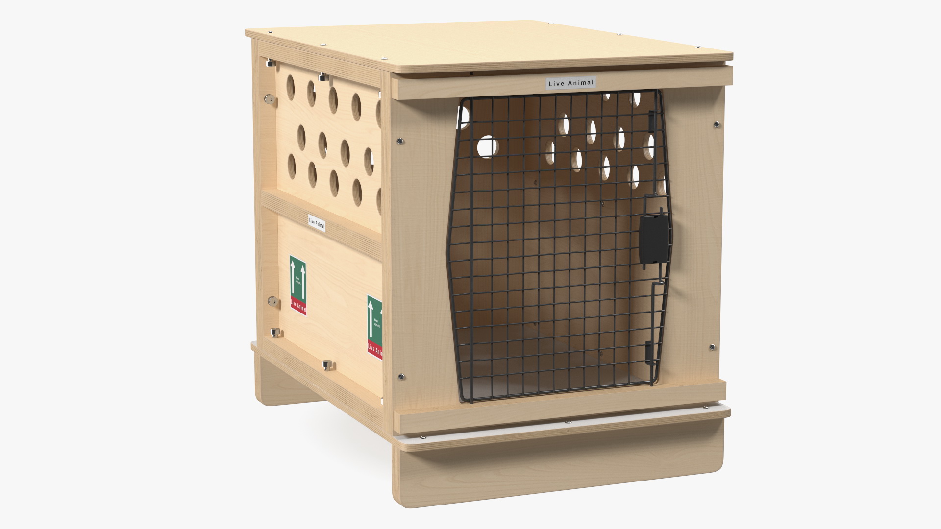 Airline Pet Wooden Crate 3D model