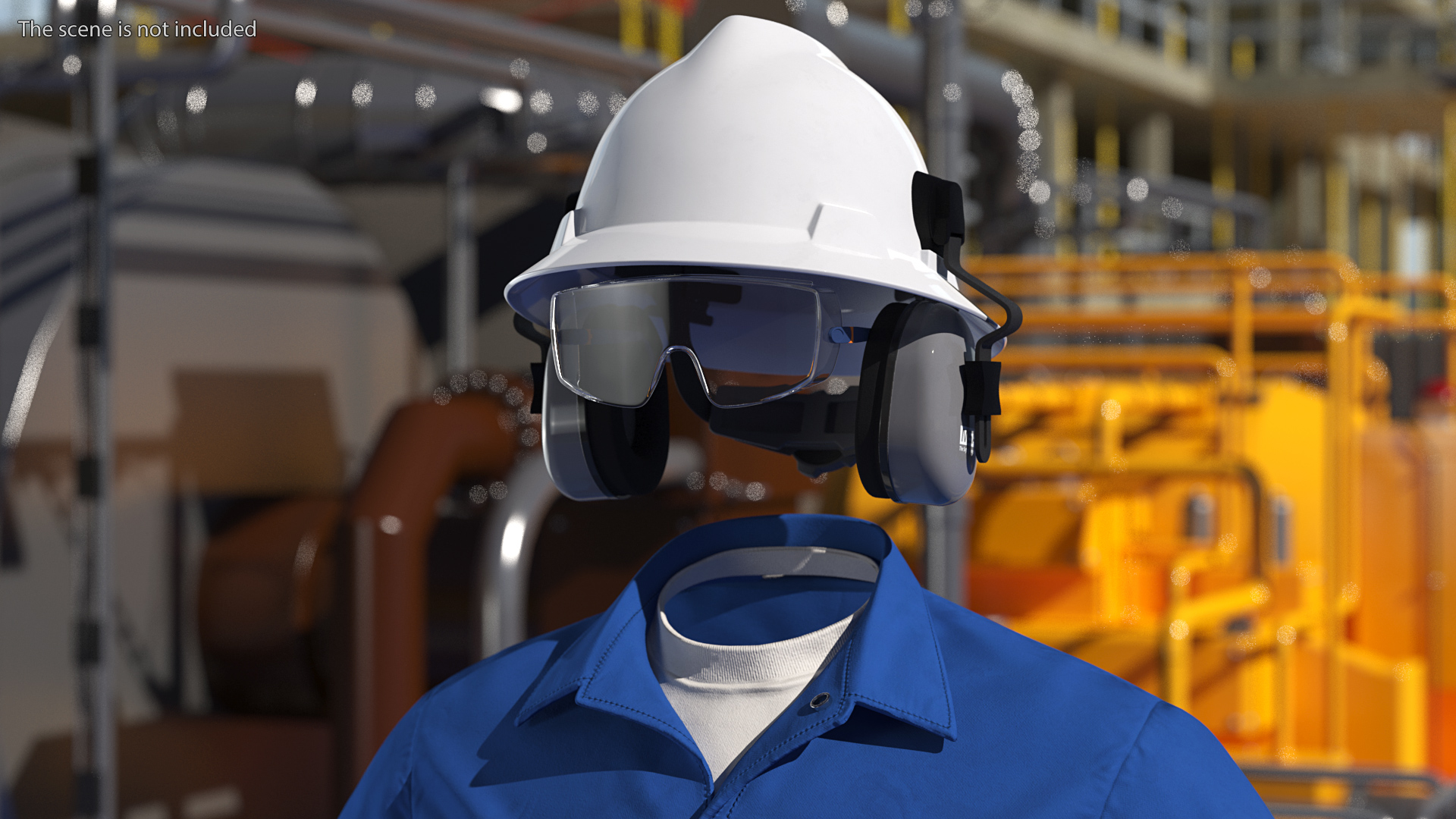 Oil Field Worker Uniform 3D model