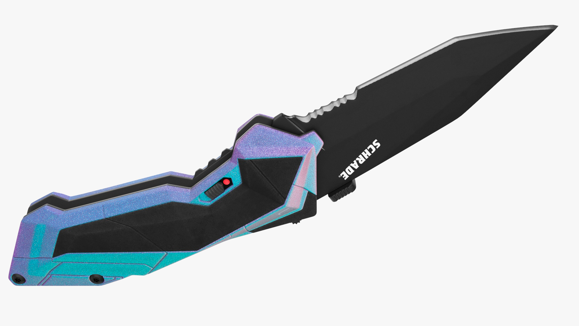 3D Futuristic Folding Knife Schrade Color model