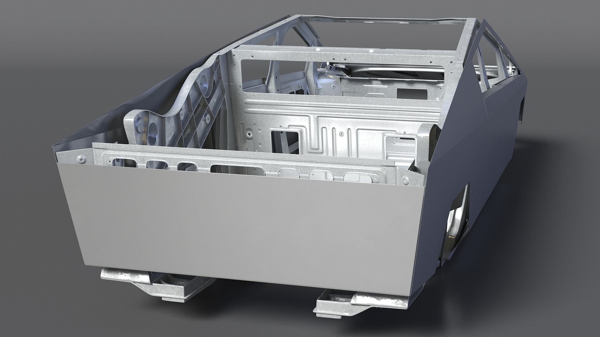 Tesla Cybertruck body frame 3D