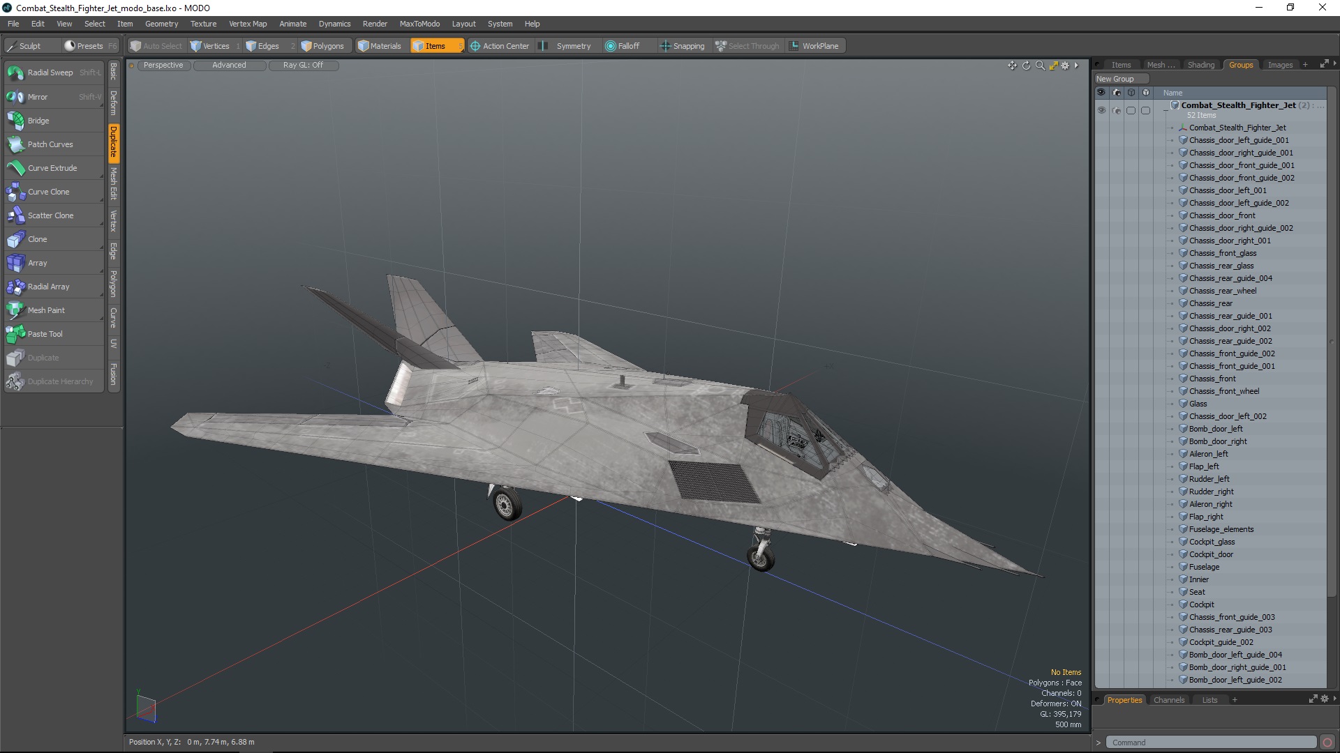 3D Combat Stealth Fighter Jet