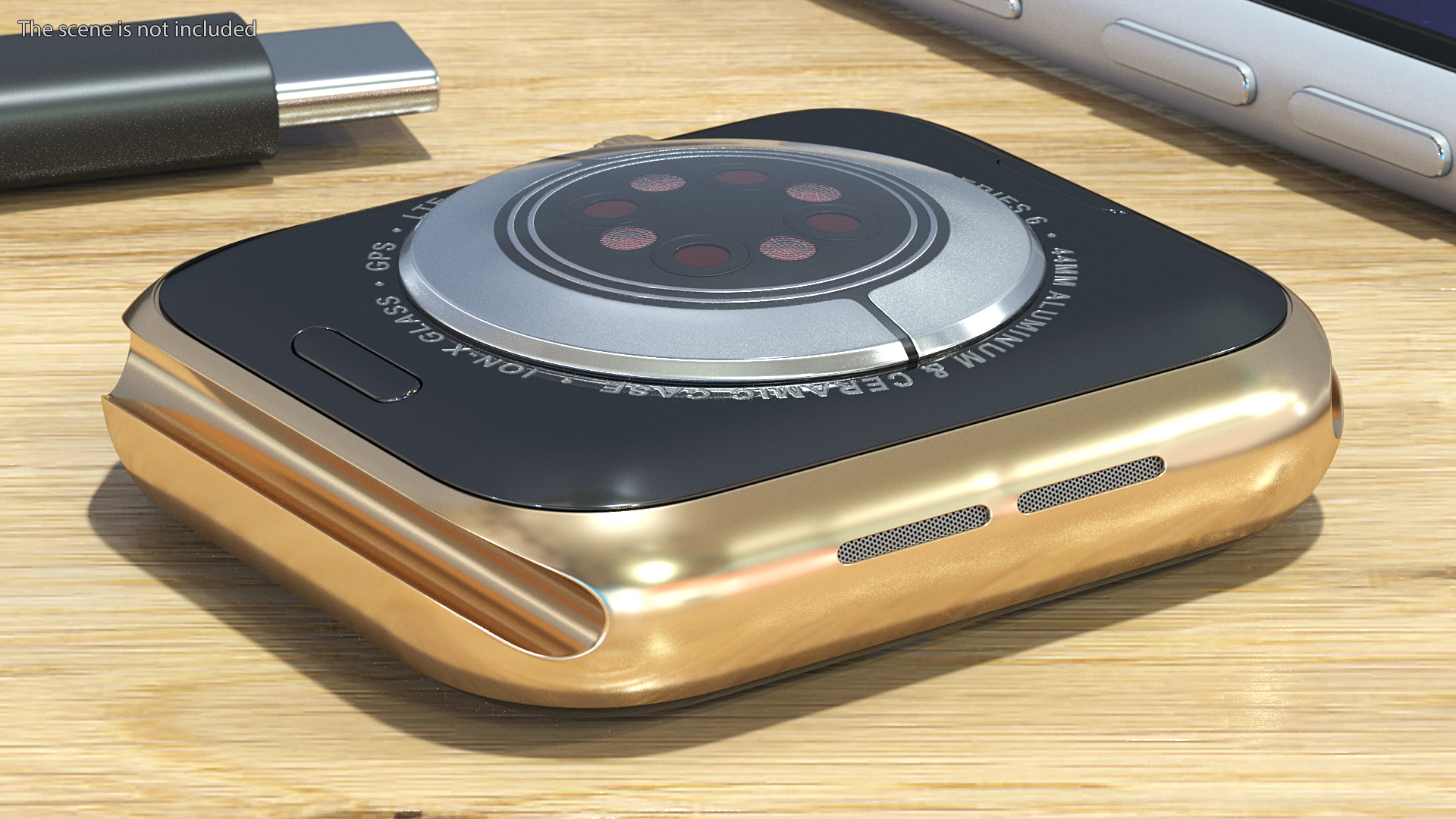 3D Gold Apple Watch 6 model