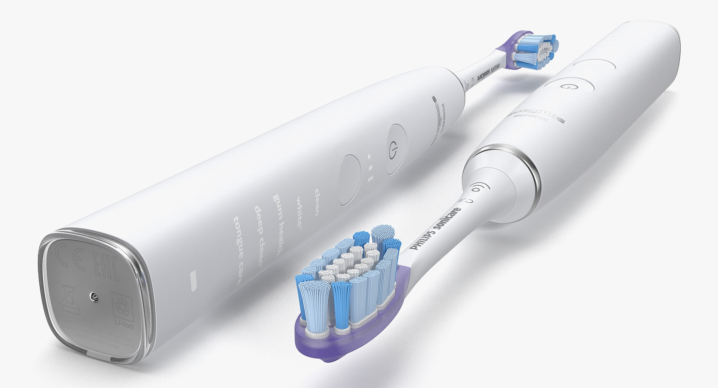 Philips Diamondclean Electric Toothbrush with Glass Charger 3D model