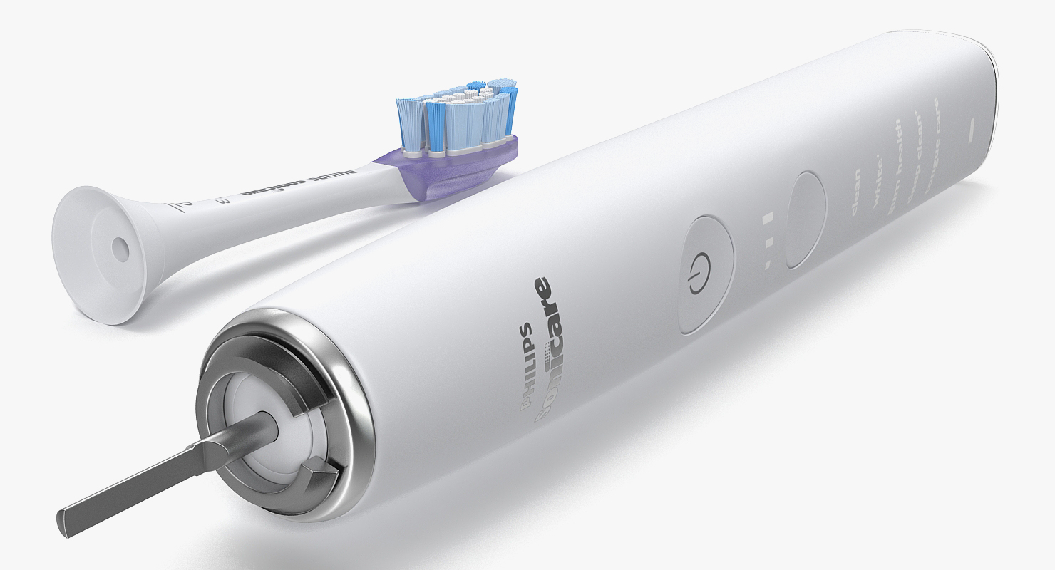 Philips Diamondclean Electric Toothbrush with Glass Charger 3D model