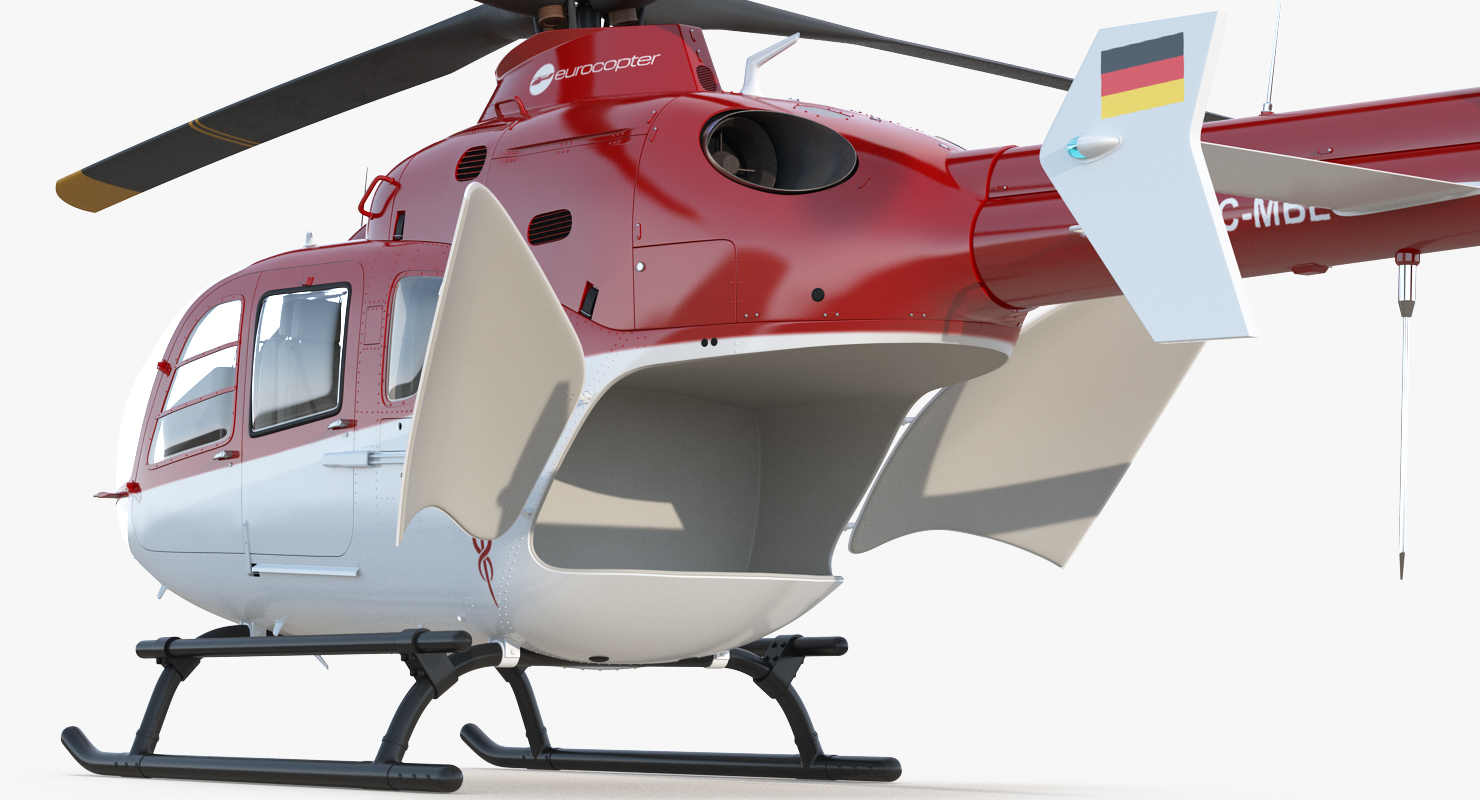 Medical Air Assistance Eurocopter EC 135 Rigged 3D