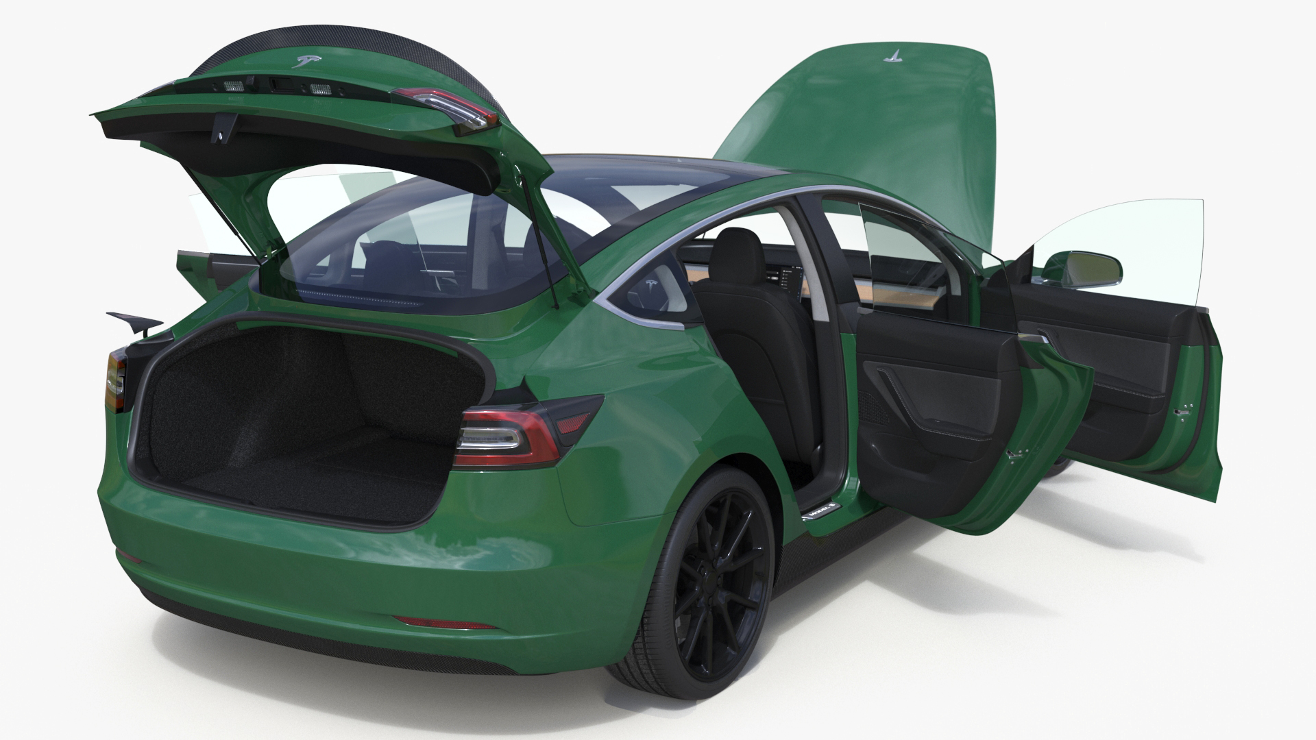 3D model Tesla Model 3 Carbon Fiber Sport Package