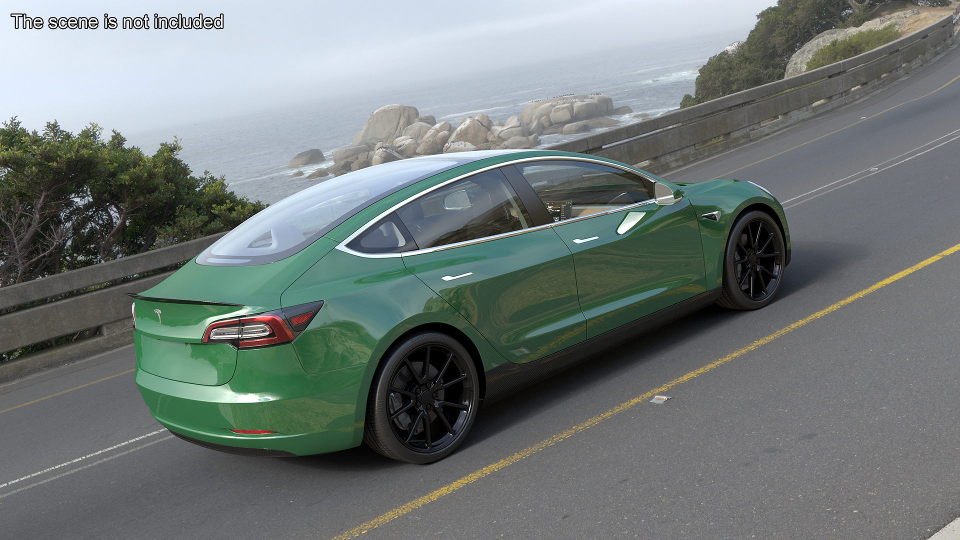 3D model Tesla Model 3 Carbon Fiber Sport Package