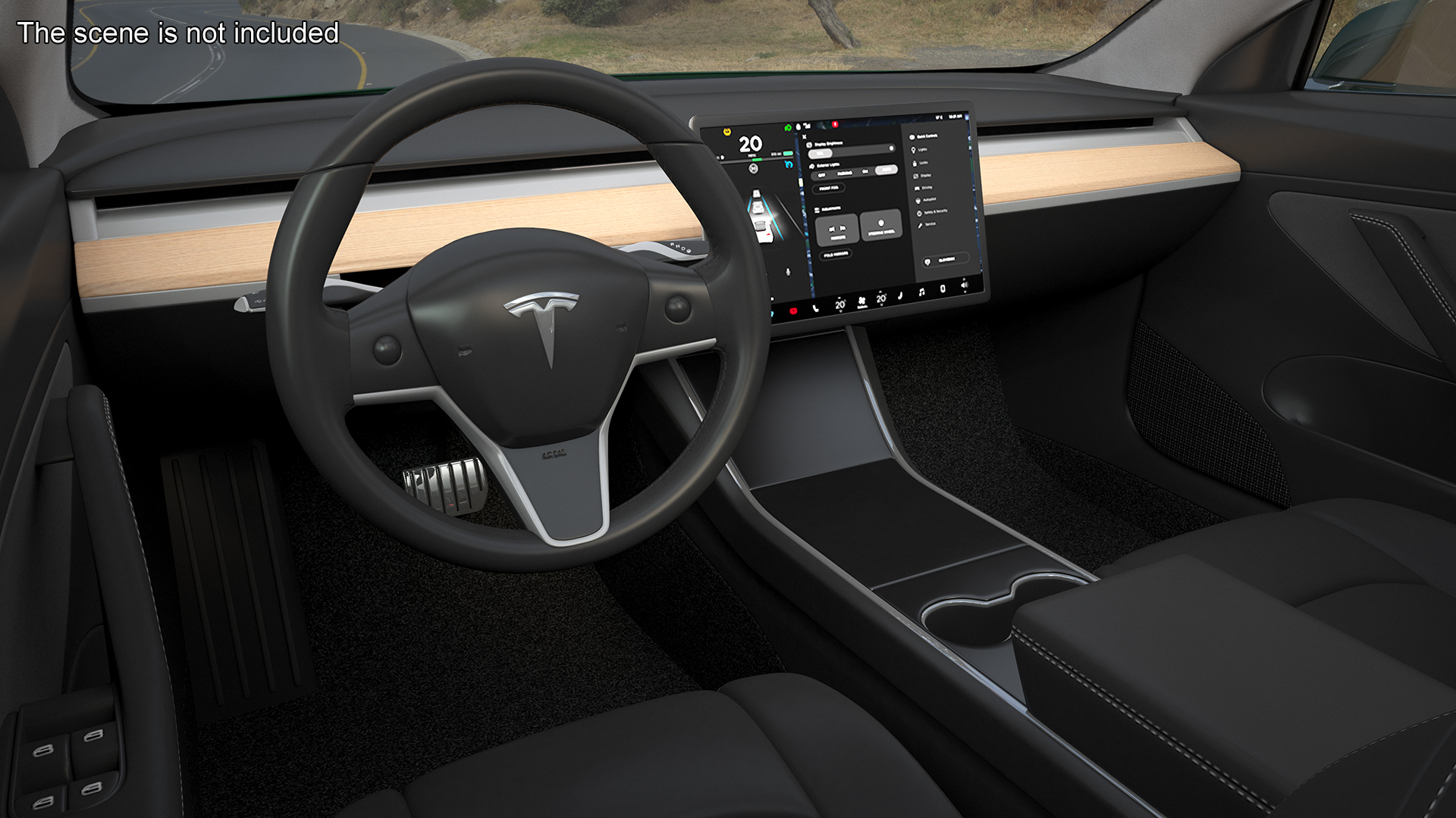 3D model Tesla Model 3 Carbon Fiber Sport Package