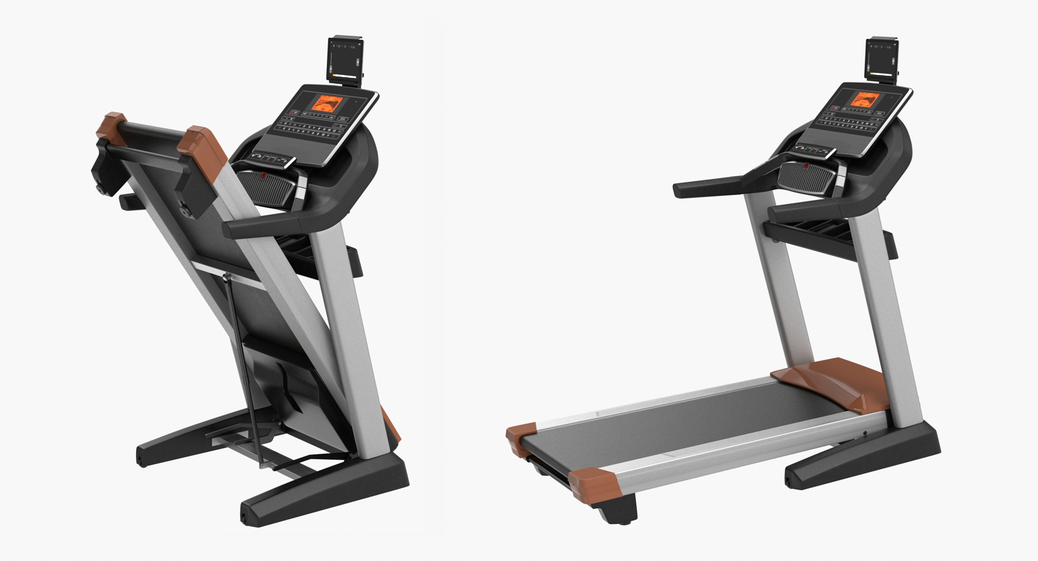 3D Fitness Treadmill Pro Rigged model